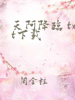 天阿降临 txt下载