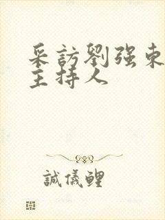 采访刘强东的女主持人