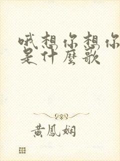 哦想你想你想我是什么歌