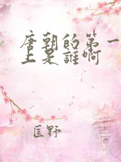唐朝的第一位皇上是谁啊