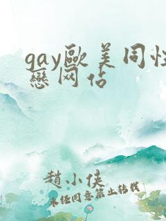 gay欧美同性恋网站