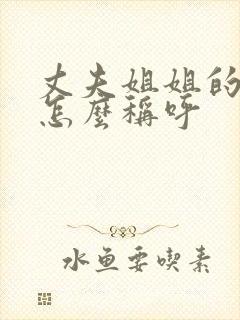 丈夫姐姐的老公怎么称呼