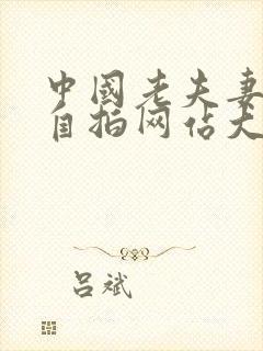 中国老夫妻视频自拍网站大全