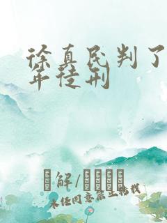 徐真民判了多少年徒刑