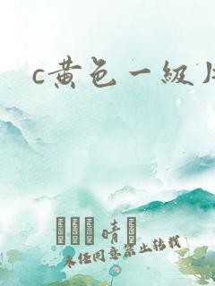 c黄色一级片