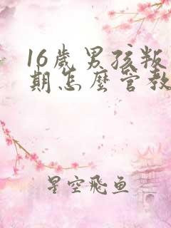 16岁男孩叛逆期怎么管教
