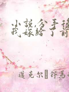 小说,分手后,我嫁给了前男友的小叔
