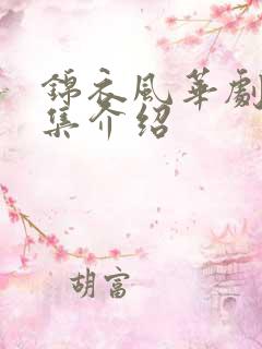 锦衣风华剧情分集介绍
