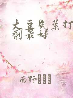 大豆几叶打除草剂最好
