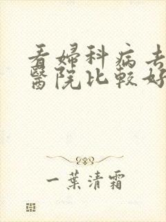 看妇科病去哪里医院比较好