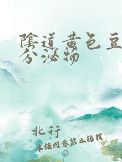 阴道黄色豆渣样分泌物