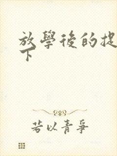 放学后的捉迷藏下