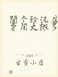 开个干洗店投资费用大概多少钱
