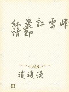 红岩许云峰主要情节