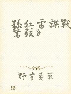 孙红雷谍战剧《惊弦》