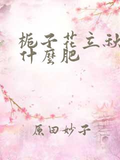 栀子花立秋后施什么肥