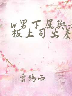 w男下属与女老板上司出差