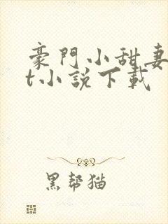 豪门小甜妻txt小说下载