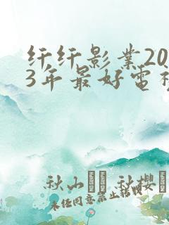 纤纤影业2023年最好电视剧