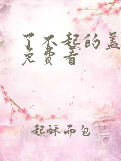 了不起的盖茨比免费看