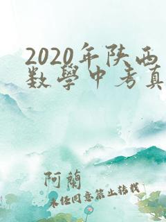 2020年陕西数学中考真题试卷
