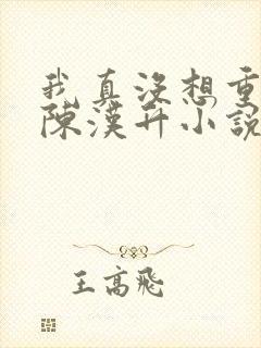 我真没想重生啊陈汉升小说免费阅读无弹窗 我真没想重生啊陈汉升小说免费阅读无弹窗