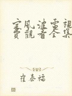 定风波电视剧免费观看全集在线播放31