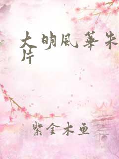 大明风华朱棣图片