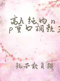高h 纯肉 np重口调教主动骚文
