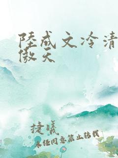 陆成文冷清秋龙傲天