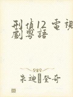 刑侦12 电视剧粤语