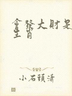 会发大财是什么生肖