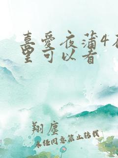 喜爱夜蒲4在哪里可以看