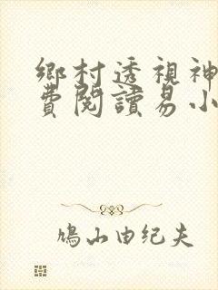 乡村透视神医免费阅读易小飞