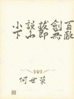 小说拔剑百年,下山即无敌完整版