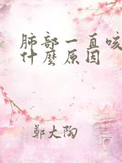 肺部一直咳嗽是什么原因