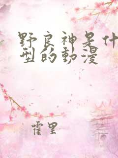 野良神是什么类型的动漫