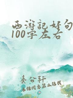 西游记好句摘抄100字左右