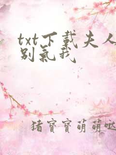 txt下载夫人别气我