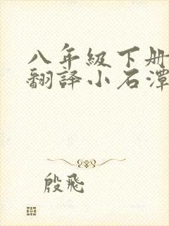 八年级下册语文翻译小石潭记