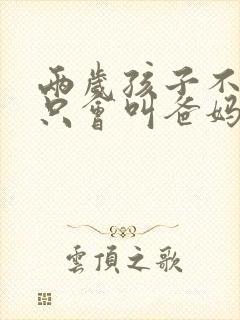 两岁孩子不说话只会叫爸妈