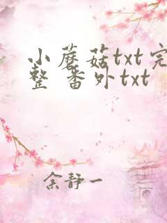 小蘑菇txt完整 番外txt