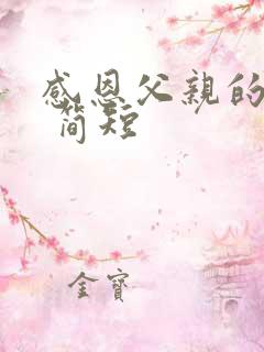 感恩父亲的句子 简短