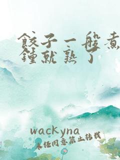 饺子一般煮几分钟就熟了