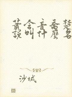 萧含音乔楚生小说叫什么名字