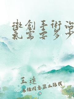 微创手术治疗疝气需要多少钱