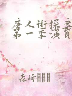 唐人街探案网剧第一季演员表