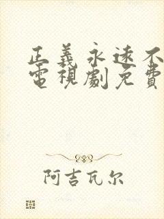 正义永远不缺席电视剧免费观看全集