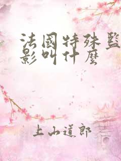 法国特殊监狱电影叫什么