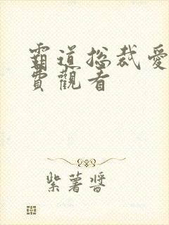 霸道总裁爱情免费观看
